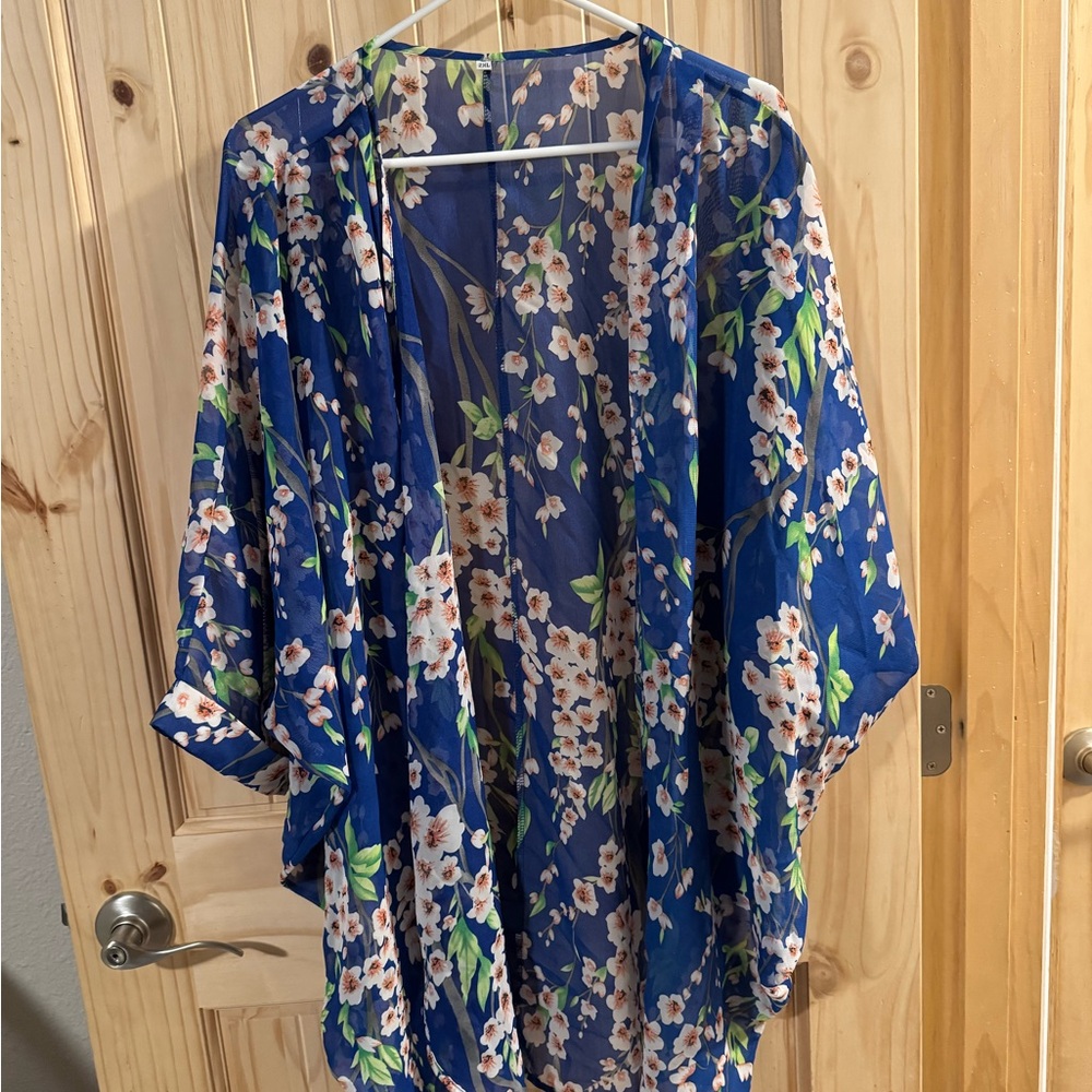 Floral Sheer Kimono Cardigan